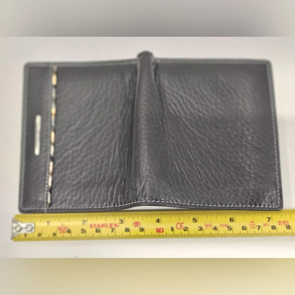 Arnaldo‎ Bassini Italy blacl leather wallet